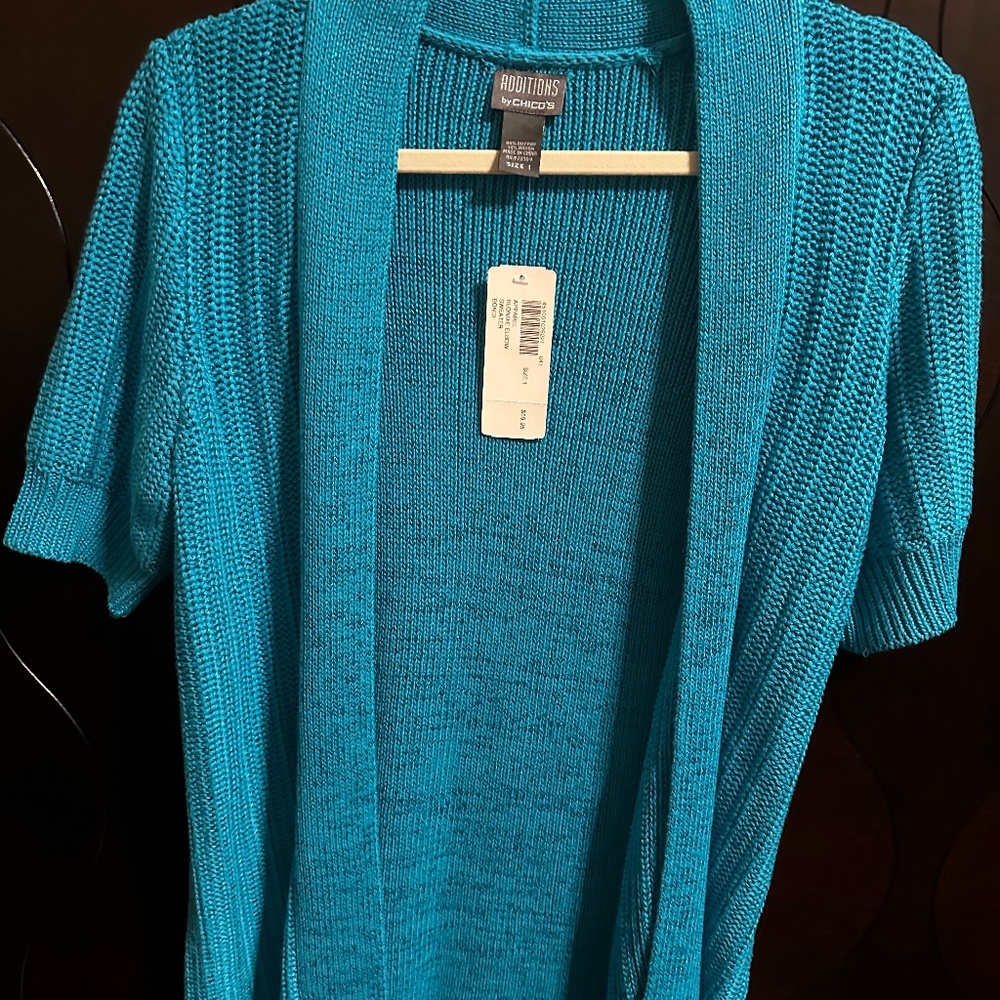 Chico’s short sleeve cardigan